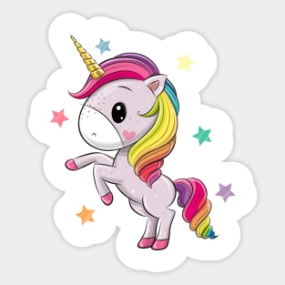 Cute unicorn. Very beautiful design for kids. Sticker